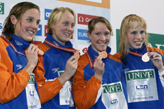 Jolijn van Valkengoed op het podium