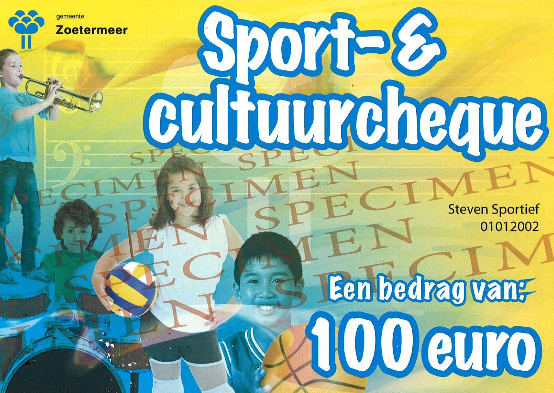 WVZ deelnemer Sport- en Cultuurcheque Zoetermeer