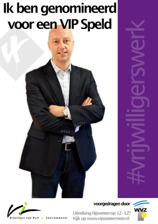 Voorzitter WVZ genomineerd voor VIP speld 2012