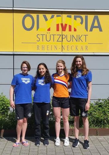 4 WVZ zwemsters op KNZB trainingsstage in Heidelberg (Duitsland)