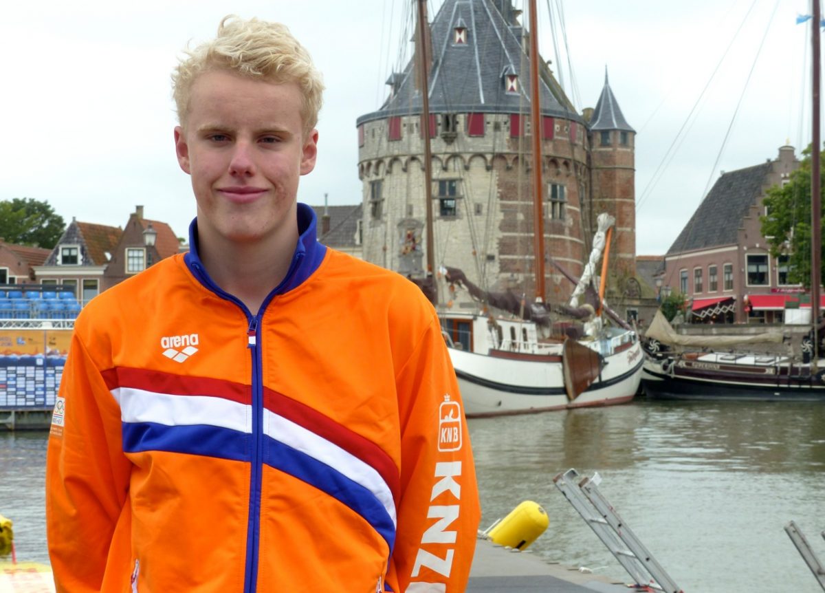 Sterk internationaal debuut voor Thomas bij WJK Open Water