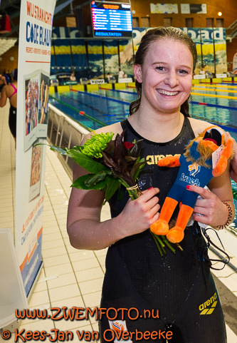 Schoolslagspecialiste Tes Schouten zeer succesvol tijdens Amsterdam Swim Meet