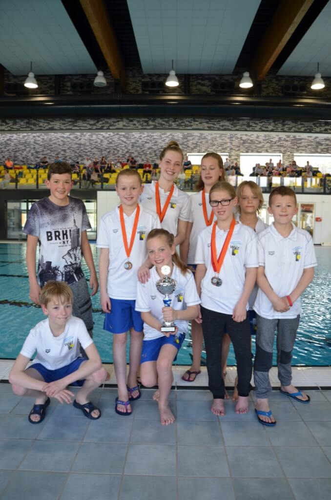3de plaats in KNZB Breedtesport competitie 2016-2017 voor Schoonspringers WVZ