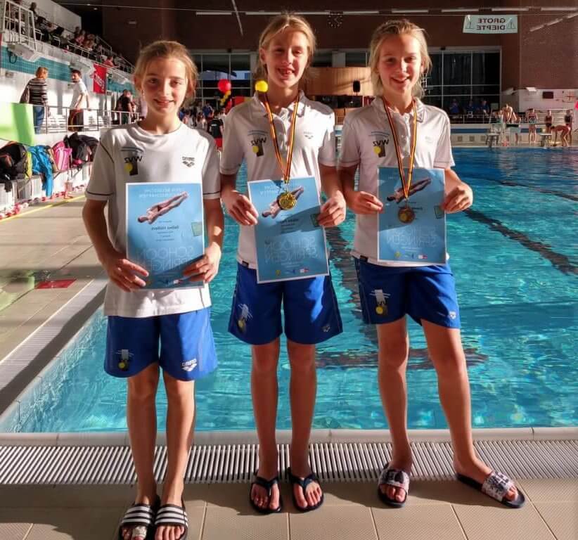 Schoonspringsters WVZ behalen goede resultaten in Gent, België